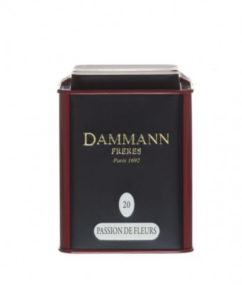 Dammann Fréres La Boite Passion de Fleurs N°20 60 g, ochutený  6765,bielcaj, plech