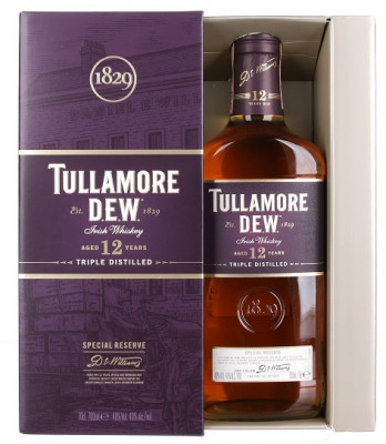 Tullamore Dew Irish whiskey 12r., 40% 0,7L, whisky, DB