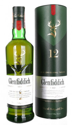 Glenfiddich Scotch 12YO whisky 40% 0,7L, whisky, DB