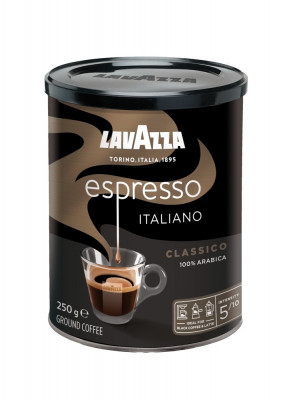 Lavazza Retail Espresso Classico 100 % Arabica, 250g,ml, plech