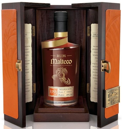 Malteco Selección 40% v drevenom boxe 0,7L, r1993, rum, DB