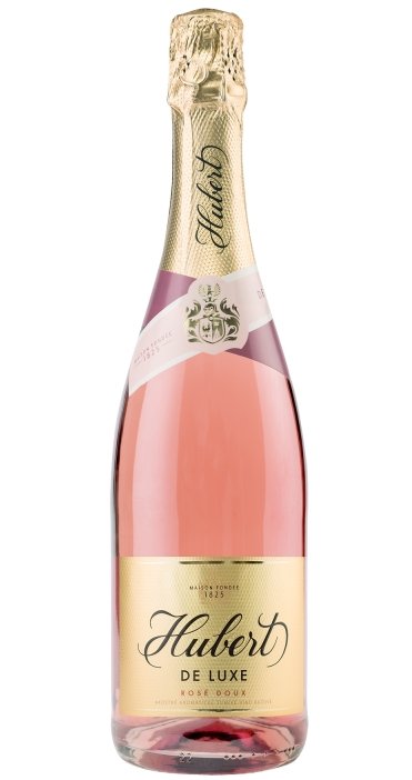 Hubert De Luxe, Doux Rosé 0,75L, skt, ruz, sl