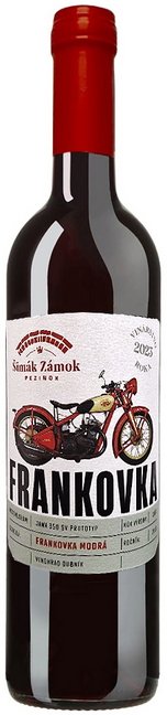 Šimák Zámok Pezinok Frankovka modrá MOTO edícia 0,75L, r2021, ak, cr, su