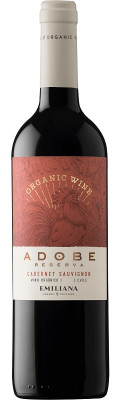 Emiliana Adobe Cabernet Sauvignon BIO 0,75L, r2023, cr, su