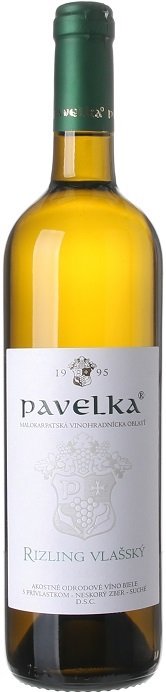 Pavelka Rizling vlašský 0,75L, r2023, nz, bl, su