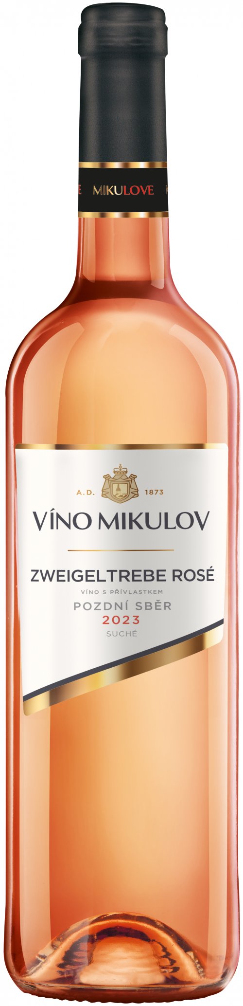 Víno Mikulov Zweigeltrebe rosé 0,75L, r2023, nz, ruz, su