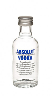 Absolut vodka 40% 0,05L, vodka