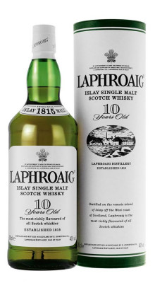 Laphroaig Islay Single Malt 10r. Scotch whisky 40,0% 0,7L, whisky, DB
