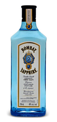 Bombay Sapphire London dry gin 40% 0,7L, gin