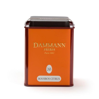 Dammann Fréres Rooibos Citrus N°243 100 g, rooibos čaj, ochutený  6396,cervcaj, plech