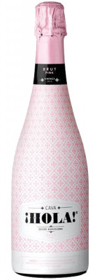 Hola! Organic Cava Brut Pink 0,75L, DO, skt trm, ruz, su