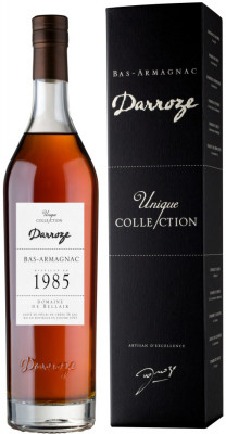 Darroze Bas-Armagnac Unique Collection 1985 Domaine de Bellair 47% 0,7L, AOC, arm, DB