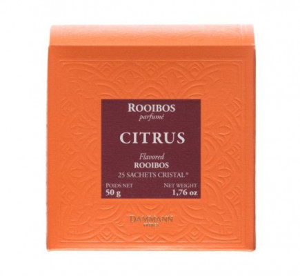 Dammann Fréres Sachets Box Rooibos Citrus, aromatizovaný, 25 x 2 g,  5222,cervcaj, krsac