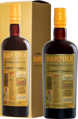 Hampden 8YO 46% 0,7L, rum, DB