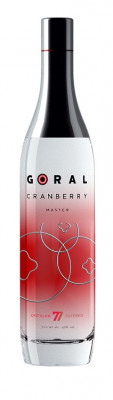 Goral Master vodka cranberry 40% 0,7L, vodka