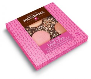 Monbana Comme une Balade a Paris Horká čokoláda s makrónkami a pralinkami, 80g,tmacok