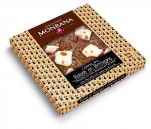 Monbana Comme Un Balade en Bretagne Mliečna čokoláda s jablkami a karamelom, 85g,mliecok