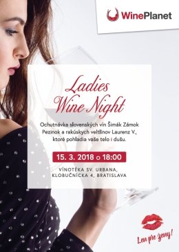 2018-03-15 Ladies Wine Night degustácia 3+1 ZADARMO