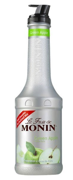 Monin Green Apple purée (zelené jablko pyré), 1L, sirup
