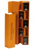 Dammann Fréres Coffret ATLAS, 150g., zelený a čierny čaj v 5DB, ochutený, 1921, DB,čaj, DB