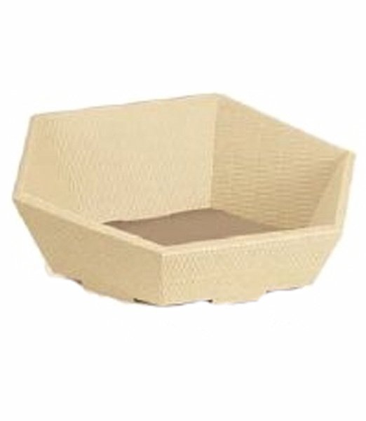 Darčekový kôš 6-uholník, krémový veľký