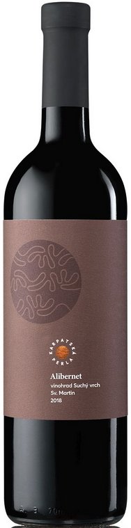 Karpatská Perla Alibernet 0,75L, r2018, vin, cr, su