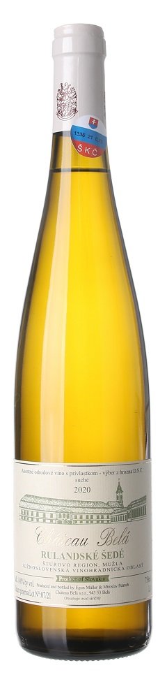 Château Belá Rulandské šedé 0,75L, r2020, vzh, bl, su