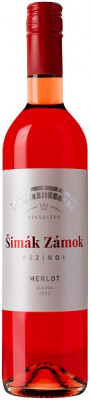 Šimák Zámok Pezinok Merlot rosé 0,75L, r2022, ruz, sl, sc