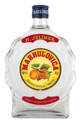 R.Jelínek Marhuľovica 42% - budík 0,7L, destin