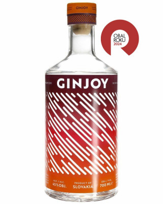 GINJOY 45% 0,7L, gin, sklo