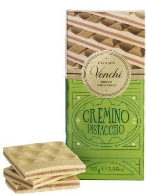 VENCHI Cremino Pistacchio Mliečno-biela čokoláda s pistáciovou pastou110g,cok