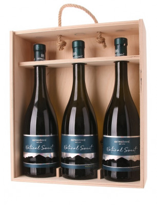 Ostrožovič Natural Sweet Muškát žltý, Lipovina, Furmint v DB, 3x0,75L (2,25L) 2,25L, bv, bl, sl, DB