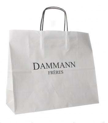 Dammann Fréres kraft paper bag small, 21x25x11cm, malá béžová taška 7959