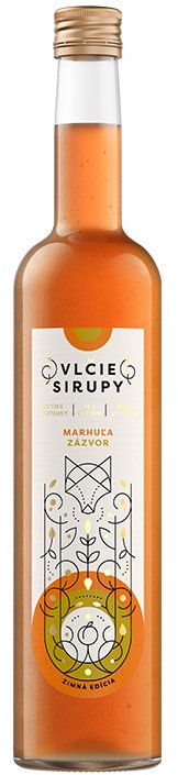 mMMm - Vlčie sirupy Marhuľa - Zázvor 1L, sirup
