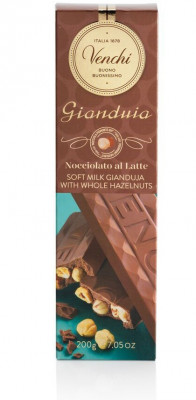 VENCHI Gianduia čokoládová tyčinka s lieskovými orechmi 200g,cok