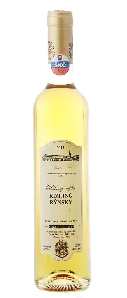 Château Belá Rizling rýnsky cibébový výber 0,5L, r2013, cv, bl, sl