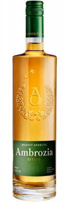 Apimed Ambrozia Citrus medový aperitív 0,75L, aperit, sl