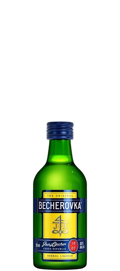 Becherovka Original bylinný likér 38% 0,05L, liker