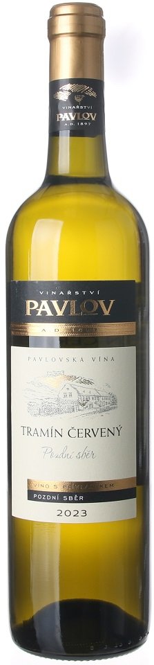 Vinařství Pavlov Tramín červený 0,75L, r2023, nz, bl, plsu