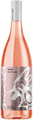 Vinidi Merlot rosé Frizzante 0,75L, r2024, sytper, ruz, plsu