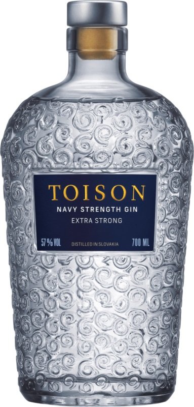 Toison Gin Navy Strength Gin Extra Strong 57% 0,7L, gin 0,7L, gin