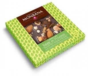 Monbana Comme Un Balade en Provence Horká čokoláda s mandľami a lieskovcami, 90g,tmacok