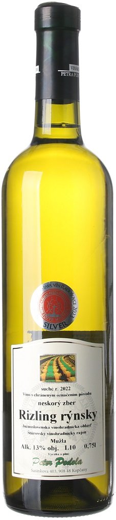 Peter Podola Rizling rýnsky 0,75L, r2024, nz, bl, su