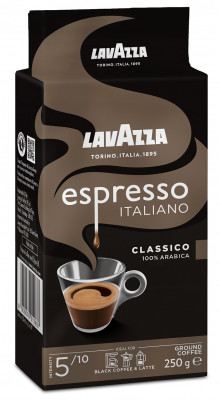 Lavazza Retail Espresso Classico 100% Arabica 250g,ml, vako