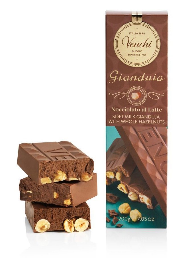 VENCHI Gianduia čokoládová tyčinka s lieskovými orechmi 200g,cok