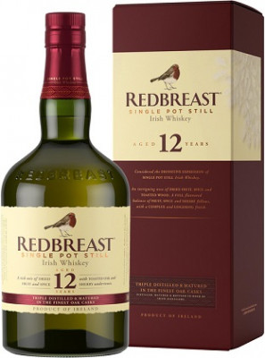 Redbreast Single Pot Still Irish 12YO 40% 0,7L, whisky, DB