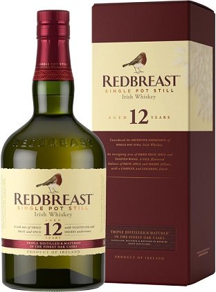 Redbreast Single Pot Still Irish 12YO 40% 0,7L, whisky, DB