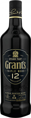 Grant´s 12YO Triple Wood whisky 40% 0,7L, whisky
