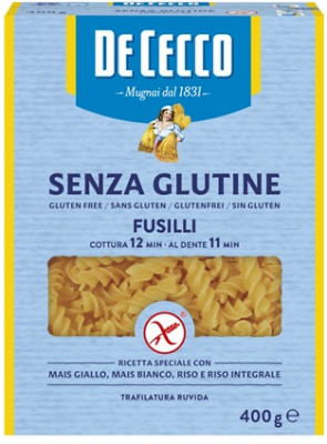 DE CECCO Bezgluténové cestoviny Fusilli 400g