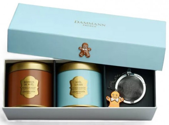 Dammann Fréres Noel Givre, 80 g., sada 2 čajov, 1 lúhovacie sitko DB, 8778,čaj, DB
